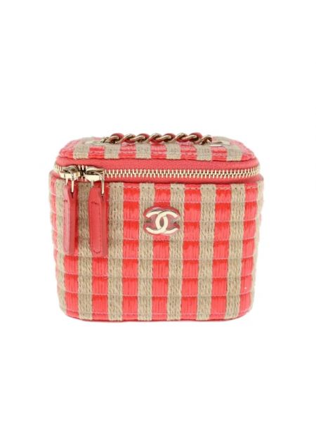 Bolso cruzado retro Chanel Vintage rojo