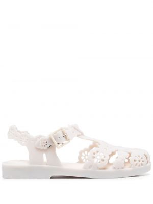 Sandali s cvetličnim vzorcem Viktor & Rolf bela