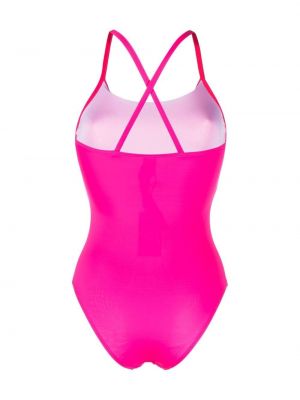 Einteiliger badeanzug mit print Ea7 Emporio Armani pink