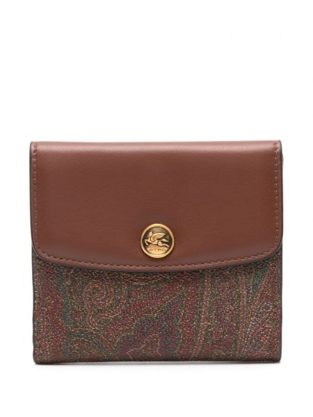 Kožená peňaženka s paisley vzorom Etro
