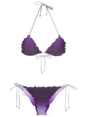 Bikini à volants Amir Slama violet