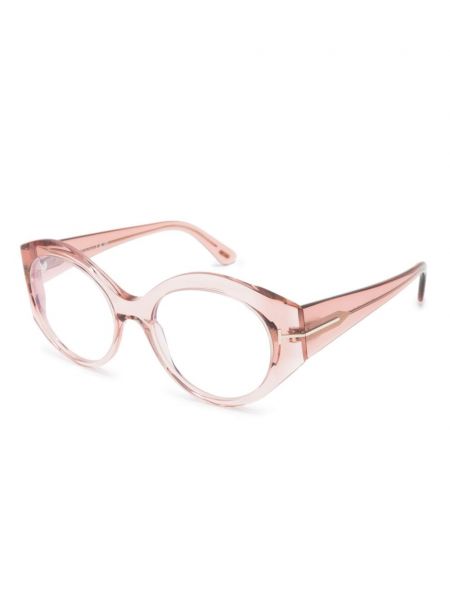 Okulary oversize Tom Ford Eyewear różowe