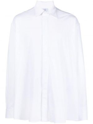 Oversized srajca s potiskom Vetements bela