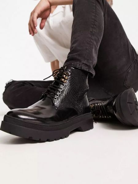 Ботинки на шнуровке H By Hudson черные
