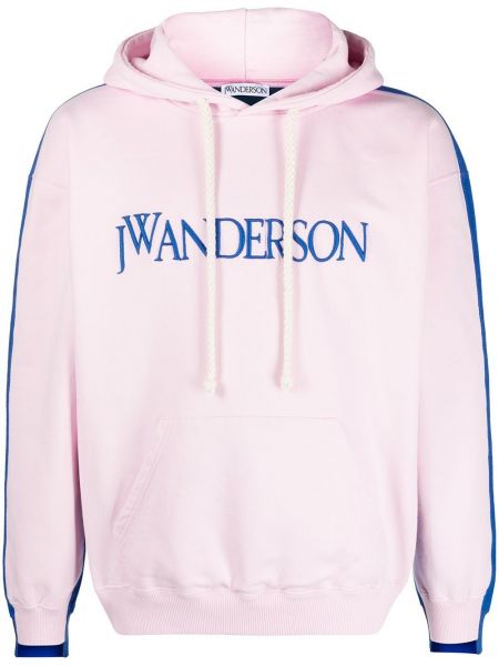 Sudadera con capucha con bordado Jw Anderson rosa
