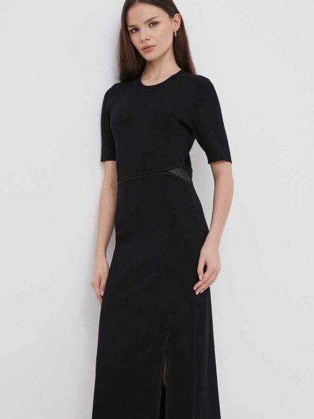 Sukienka mini dopasowana Dkny czarna