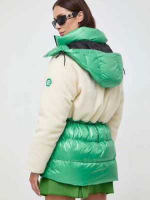 Péřová bunda Karl Lagerfeld zelená