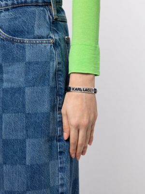 Armband mit print Karl Lagerfeld silber