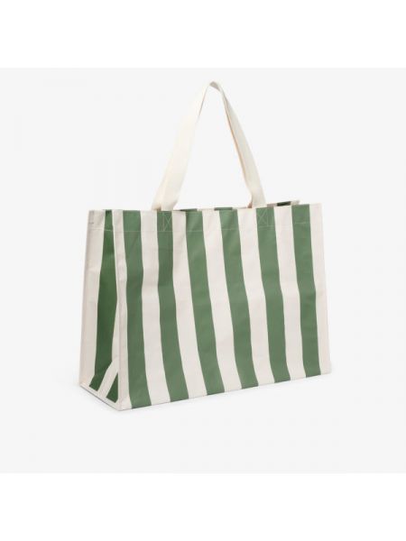 Плетеная пляжная сумка vacay carryall с полосатым принтом Sunnylife зеленый