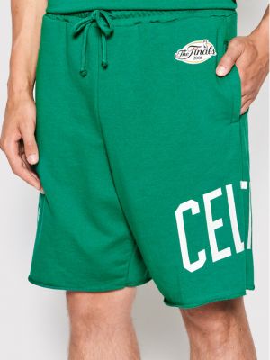Спортни шорти Mitchell & Ness зелено