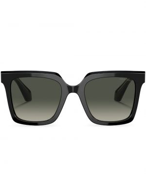 Spalvų gradiento rašto akiniai nuo saulės oversize Giorgio Armani juoda