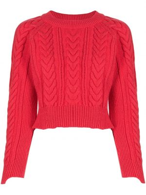 Прилепнал пуловер Alexander Mcqueen червено
