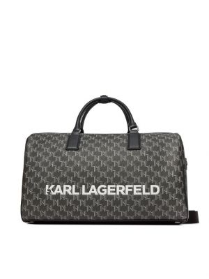 Torba sportowa Karl Lagerfeld czarna