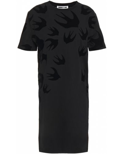 Бавовняне плаття міні Mcq Alexander Mcqueen, чорне