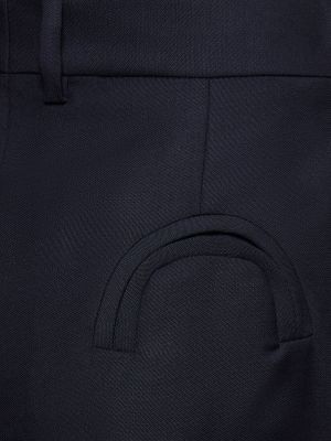 Mohérové vlněné kalhoty Blazé Milano modré