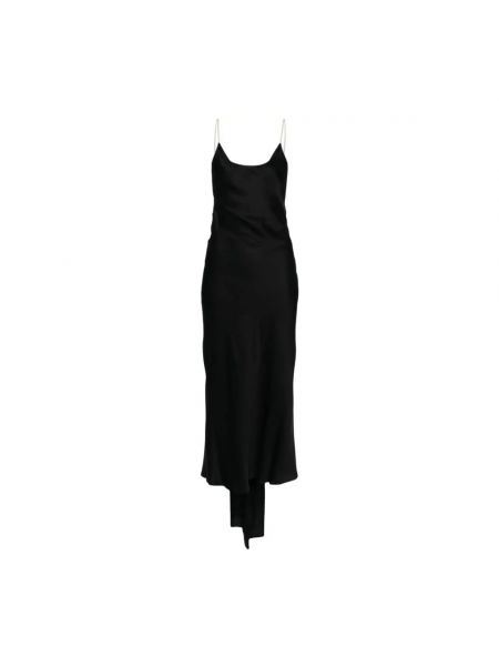 Czarna sukienka długa N°21