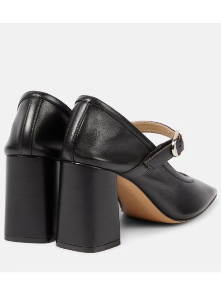 Кожени полуотворени обувки Le Monde Beryl черно