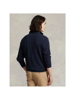 Sudadera con cremallera de algodón de tela jersey Polo Ralph Lauren azul