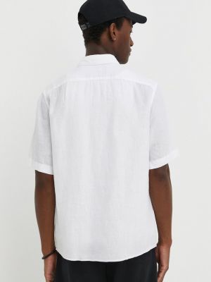 Lněná košile Marc O'polo bílá