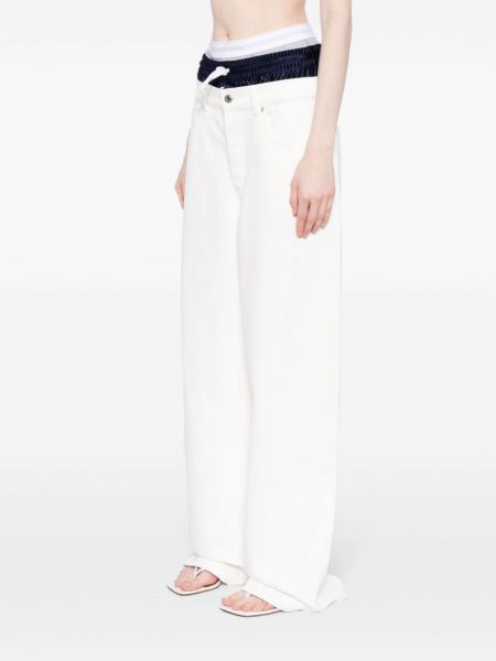 Jeans large Alexander Wang blanc