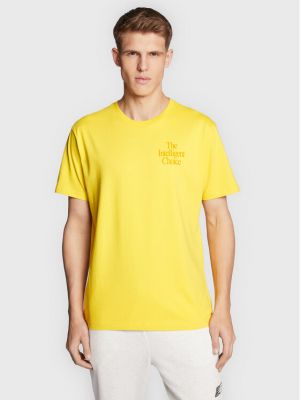 Relaxed тениска New Balance жълто
