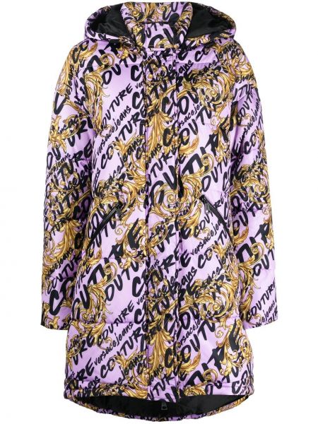 Mantel mit print Versace Jeans Couture lila