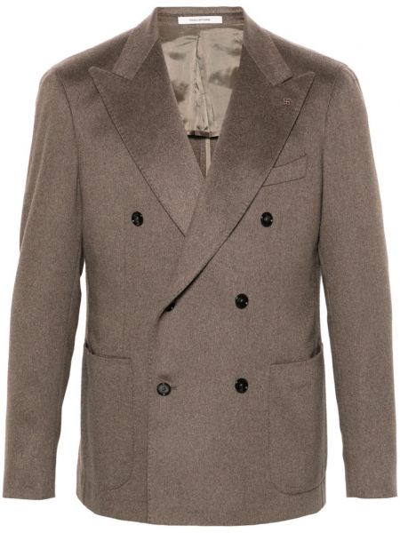 Dobbeltradet blazer Tagliatore brun