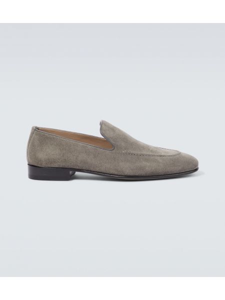 Ruskind loafers Manolo Blahnik grå