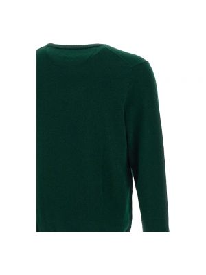 Sweter wełniany z okrągłym dekoltem Ralph Lauren zielony