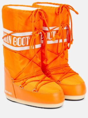 Pomarańczowe śniegowce Moon Boot