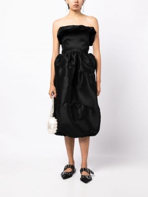 Sukienka koktajlowa z falbankami Kika Vargas czarna