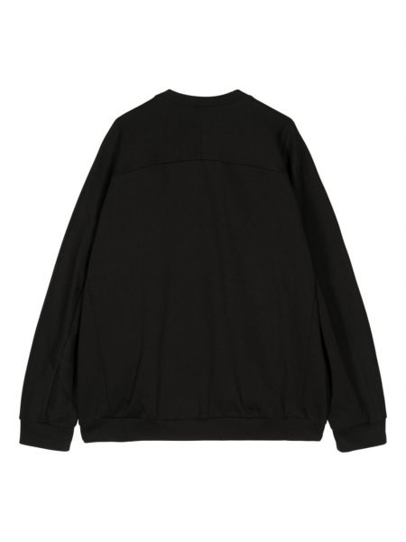 Sweatshirt aus baumwoll mit rundem ausschnitt Attachment schwarz