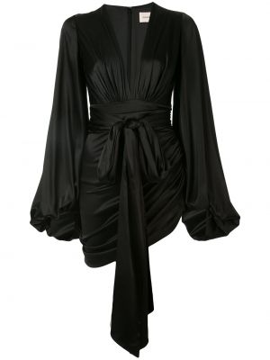 Mini vestido con escote v Alexandre Vauthier negro