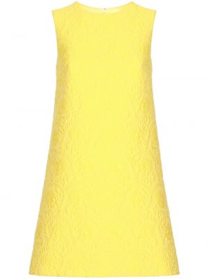 Kokteiļkleita bez piedurknēm Dolce & Gabbana dzeltens