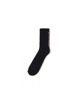 Calcetines de algodón de tejido jacquard Moncler negro