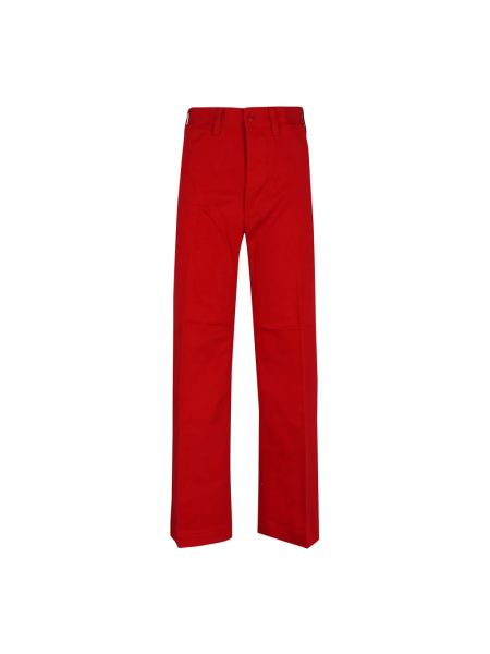 Proste spodnie bez obcasa Polo Ralph Lauren czerwone