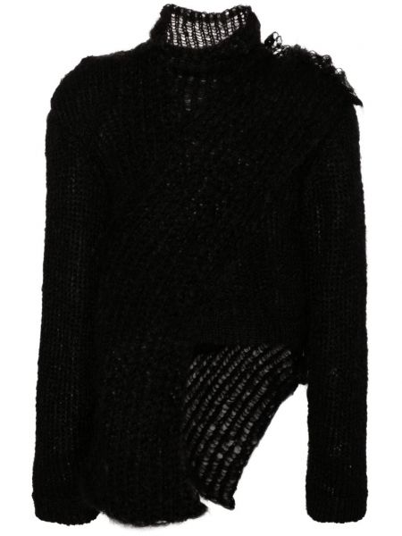 Dugi džemper od mohera Mlga crna