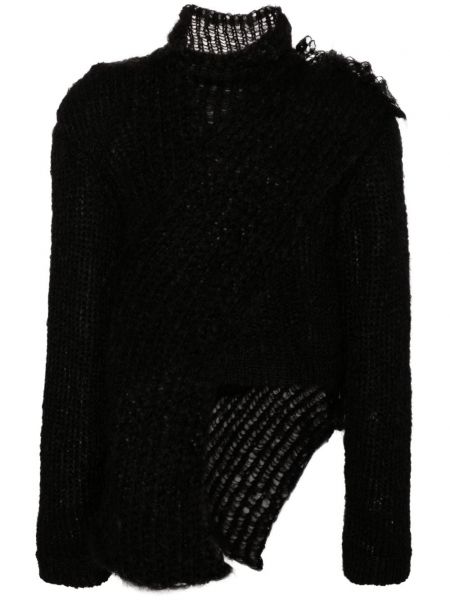 Mohair langer pullover Mlga schwarz