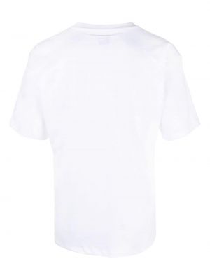 T-shirt en coton à imprimé Paccbet blanc