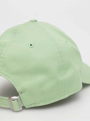 Bombažna kapa s šiltom New Era zelena