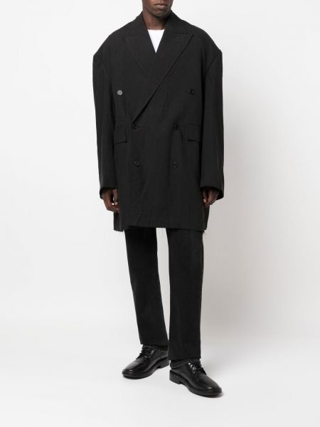 Oversized kabát Balenciaga černý