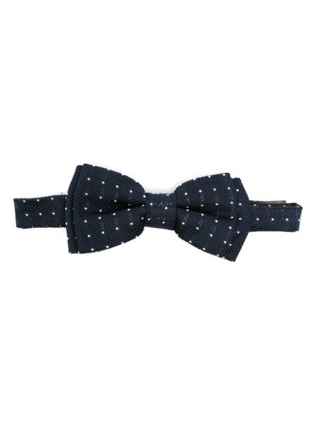 Копринена вратовръзка с панделка на точки Paul Smith синьо