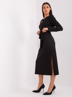 Κοκτέιλ φόρεμα Fashionhunters μαύρο
