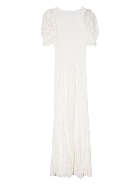 Sukienka długa koronkowa Rotate biała