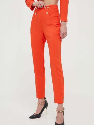Cargo kalhoty s vysokým pasem z polyesteru Morgan - oranžová