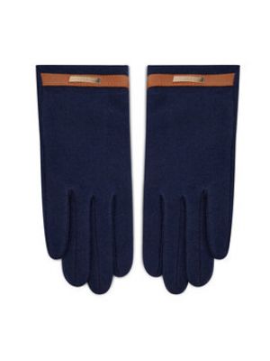 Öves gyapjú kesztyű Lauren Ralph Lauren - sötétkék