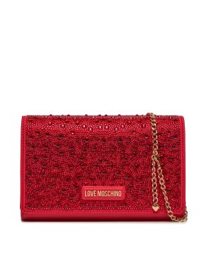 Pisemska torbica Love Moschino rdeča