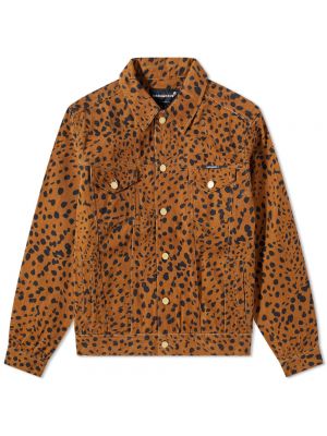 Джинсовая куртка Go с леопардовым принтом Noon Goons