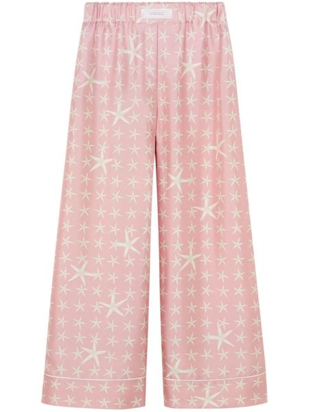 Pantaloni cu imagine Versace roz