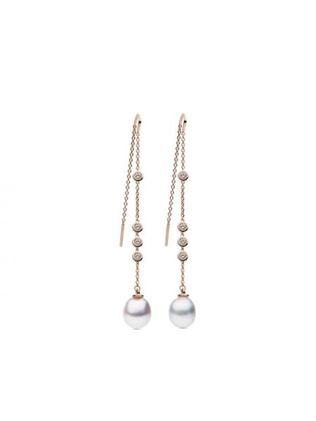 Krištáľové náušnice s perlami Autore Moda